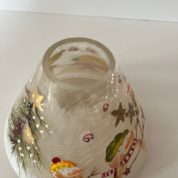 Yankee Candle Topper | Snowman Scene Christmas snowman candle topper - Picture 5 of 7